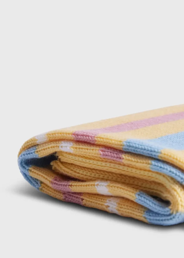 Cotton Variegated Multicolor Stripe Sock