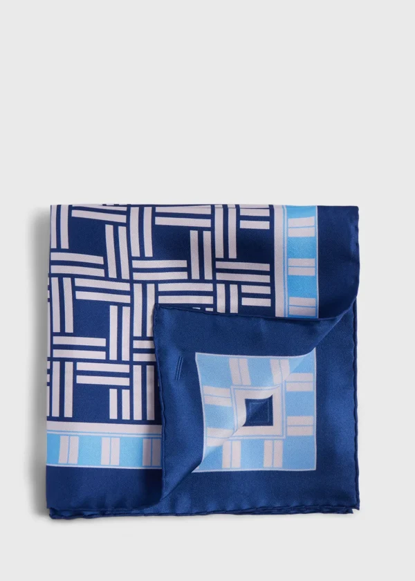 Deco Print Silk Pocket Square