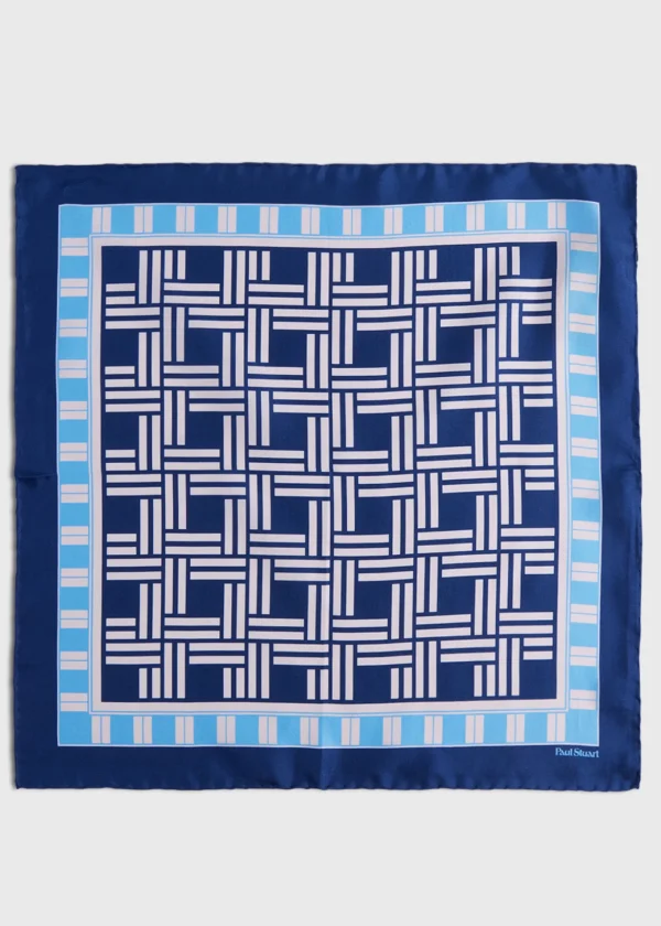 Deco Print Silk Pocket Square