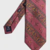 Deco Stripe And Bird Print Tie