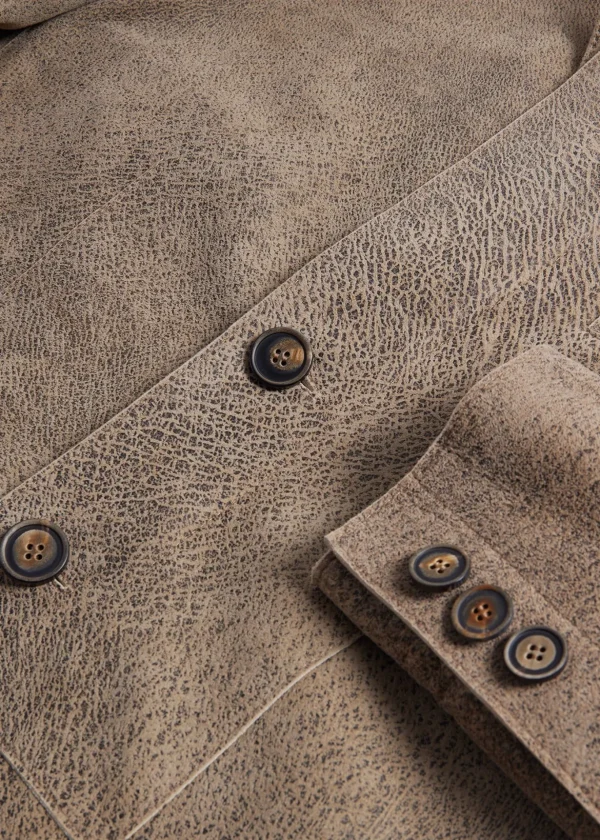 Distressed Suede Jacket