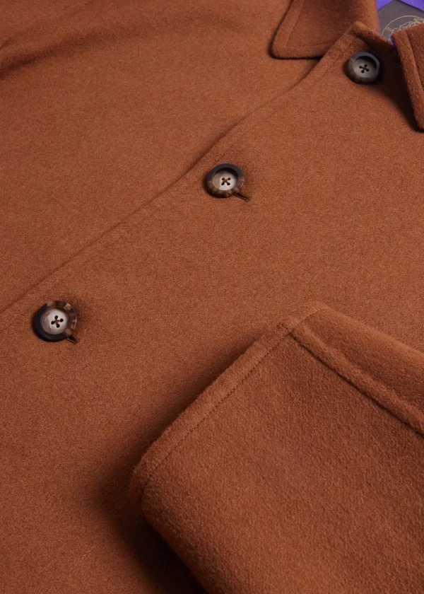 Double Face Contrast Cashmere Coat