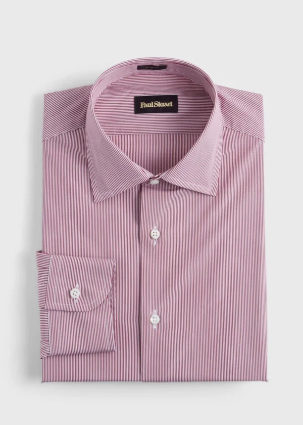 Fine Stripe Slim Fit Dress Shirt