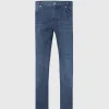 Five Pocket Cotton And Cashmere Denim Pant