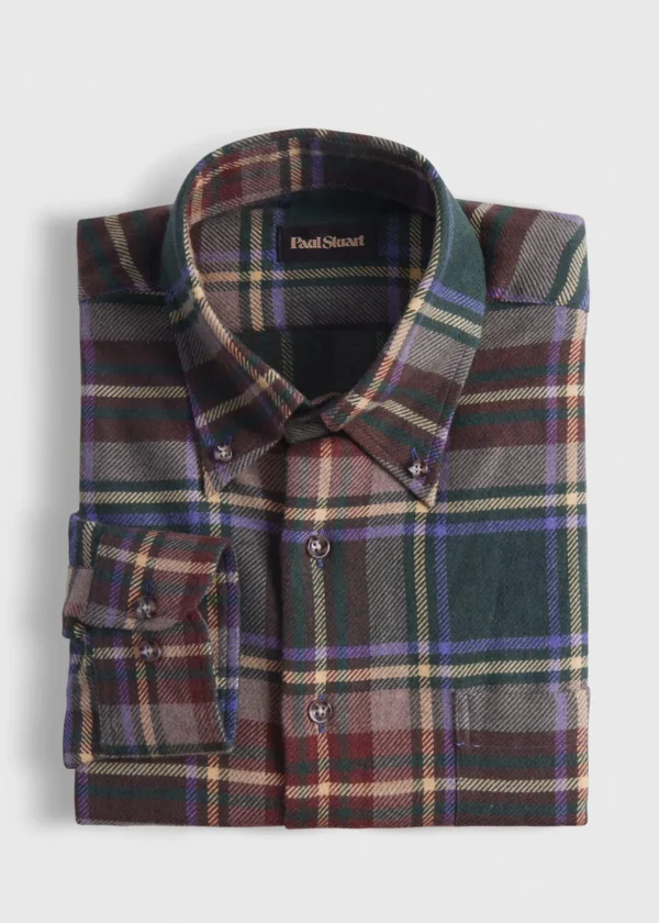 Flannel Plaid Sport Shirt