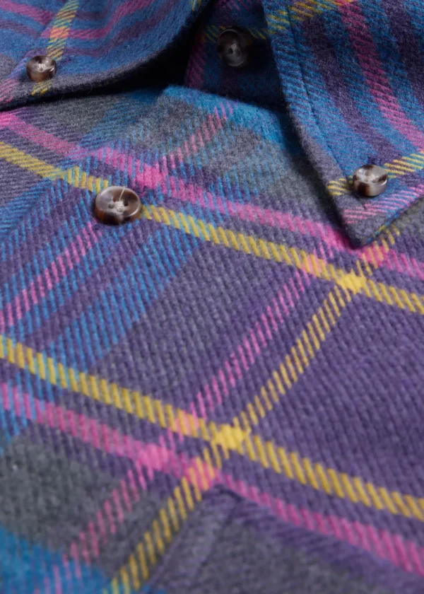Flannel Plaid Sport Shirt