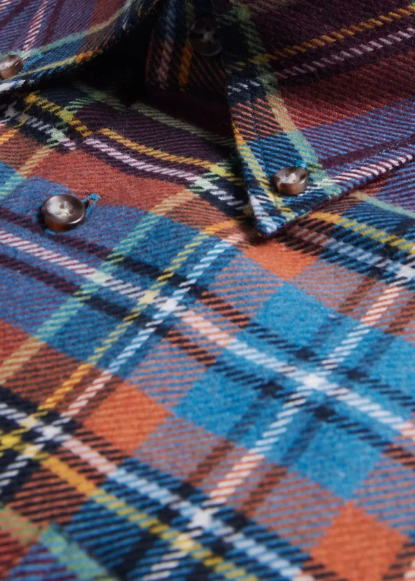 Flannel Plaid Sport Shirt