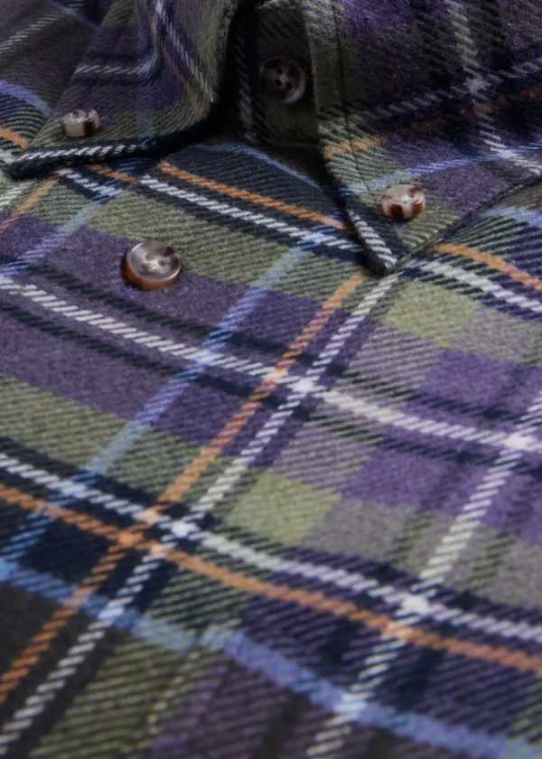 Flannel Plaid Sport Shirt