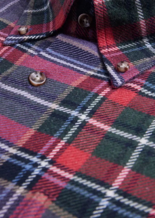Flannel Plaid Sport Shirt