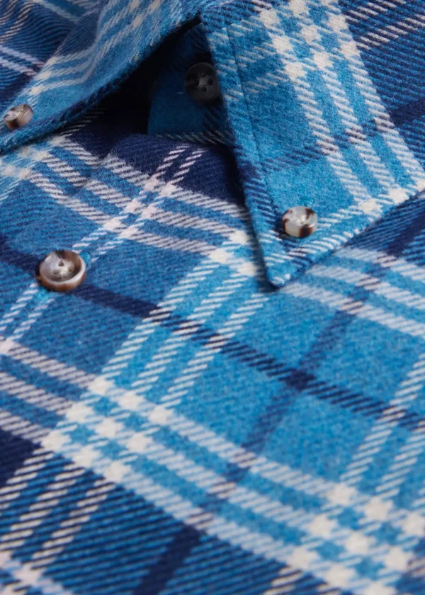 Flannel Plaid Sport Shirt