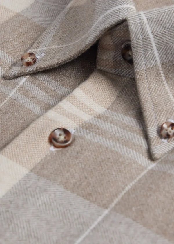Flannel Plaid Sport Shirt