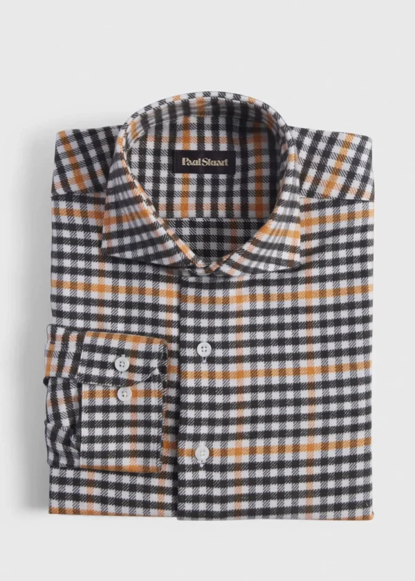Flannel Small Plaid Sport Shirt