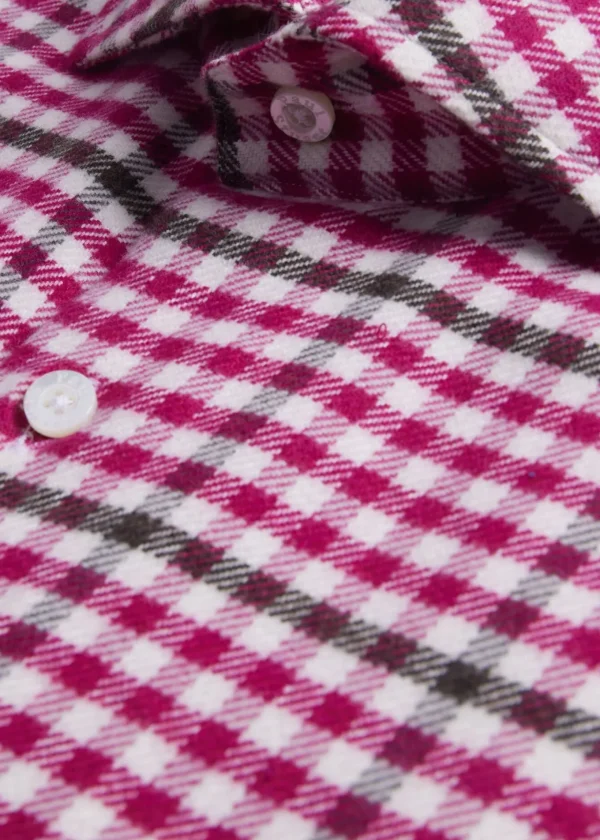 Flannel Small Plaid Sport Shirt