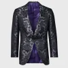 Floral Jacquard Silk Dinner Jacket