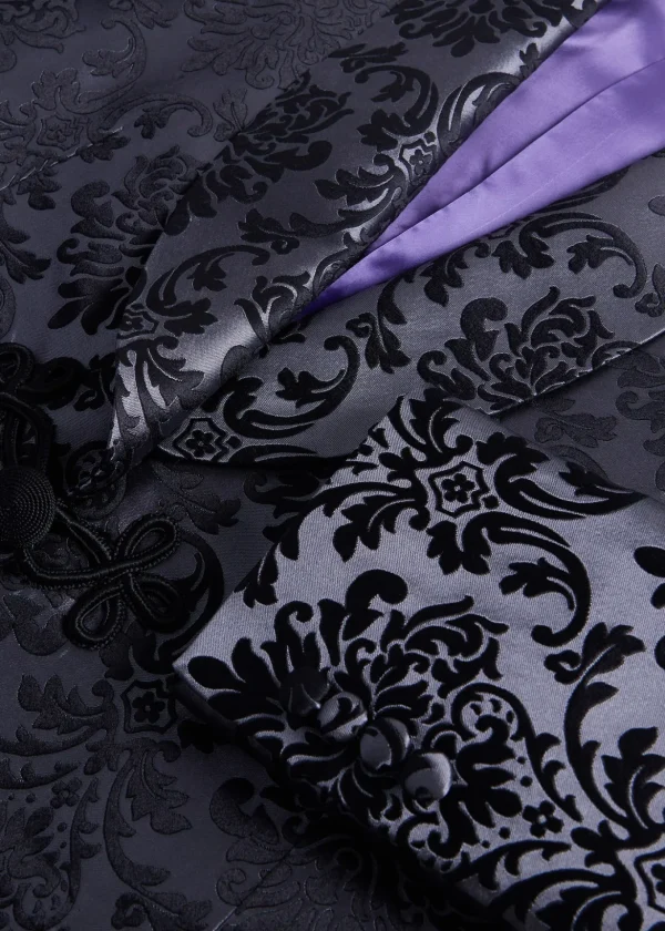 Floral Jacquard Silk Dinner Jacket
