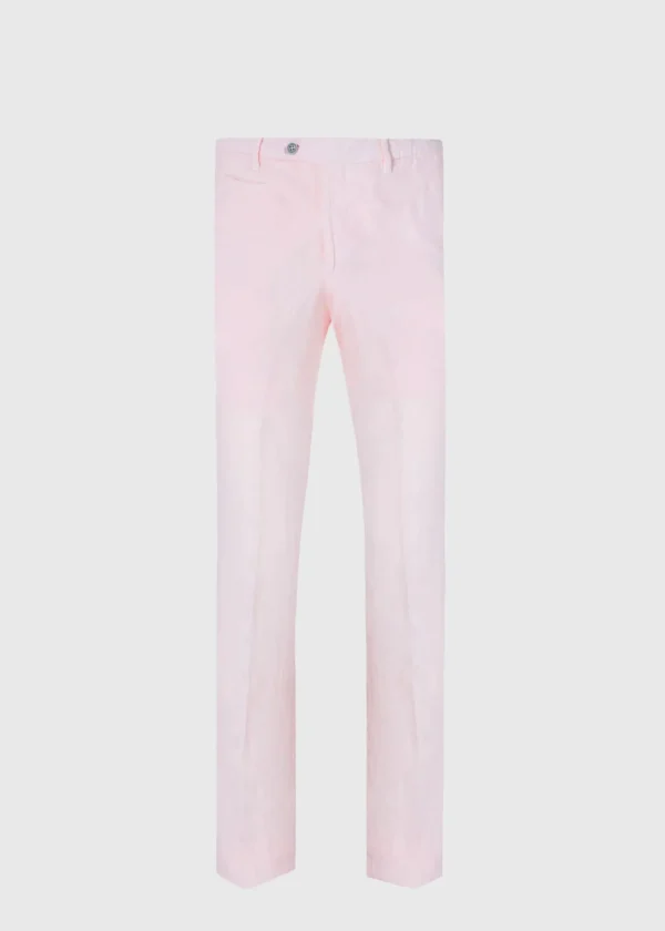Garment Dyed Linen Trouser