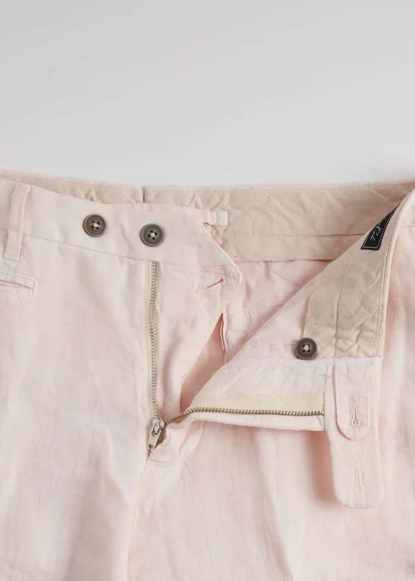 Garment Dyed Linen Trouser