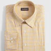 Gingham Check Twill Sport Shirt