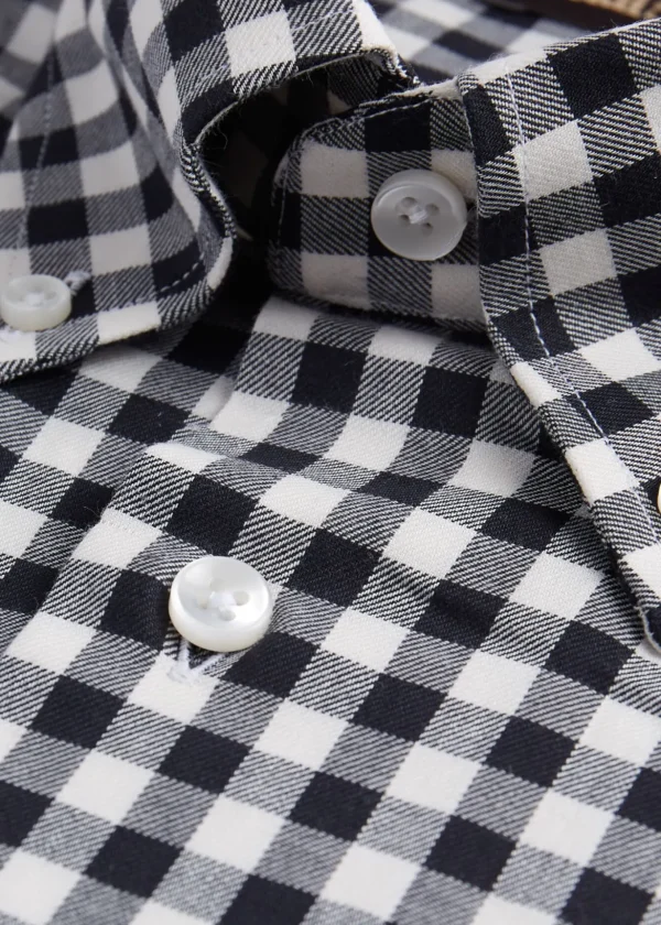 Gingham Flannel Sport Shirt