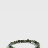 Green Agate Beaded Bracelet