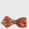 Habotai Silk Plaid Bow Tie