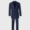 Heather Textured Wool Suit