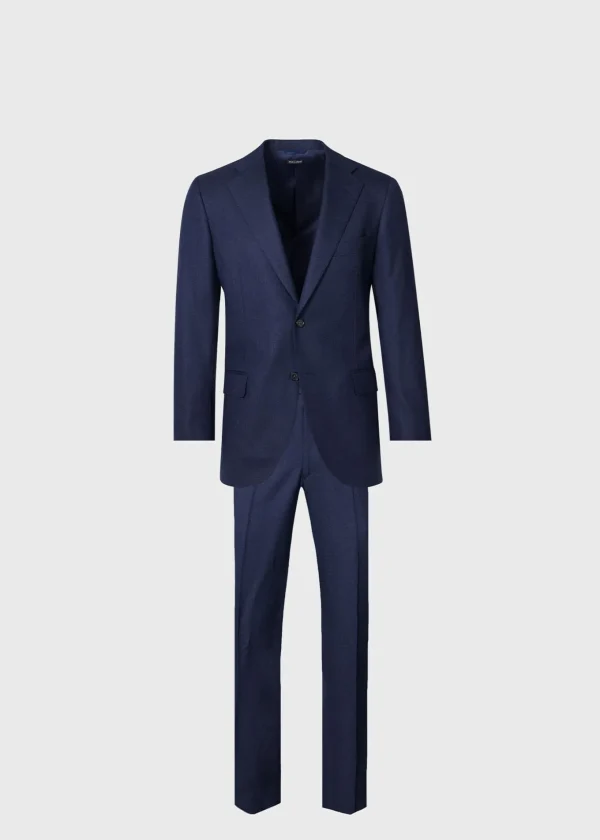 Heather Textured Wool Suit