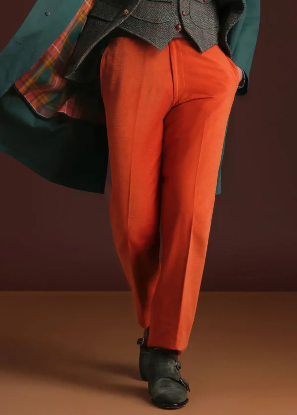 Horizontal Cotton Corduroy Trouser