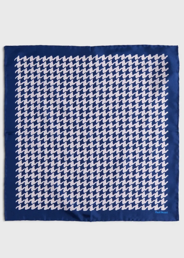 Houndstooth Silk Pocket Square