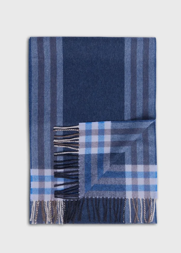 Lambswool & Cashmere Plaid Scarf