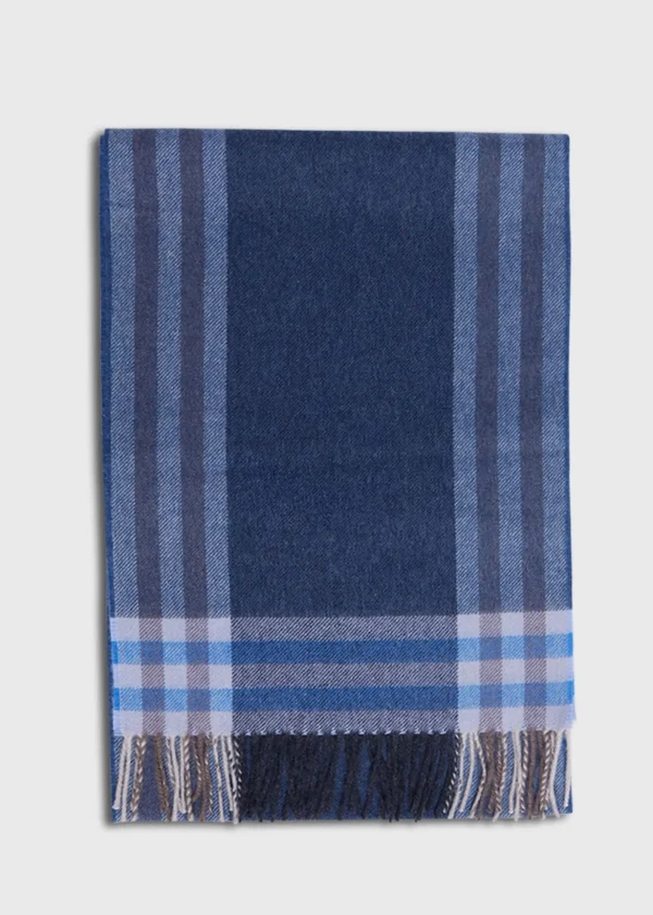 Lambswool & Cashmere Plaid Scarf