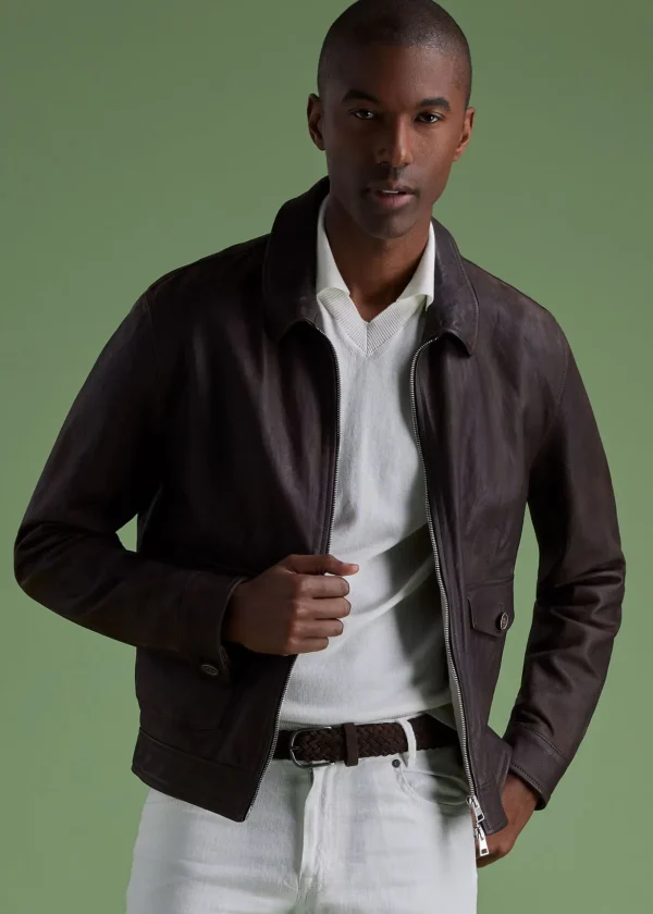 Leather Bomber Jacket