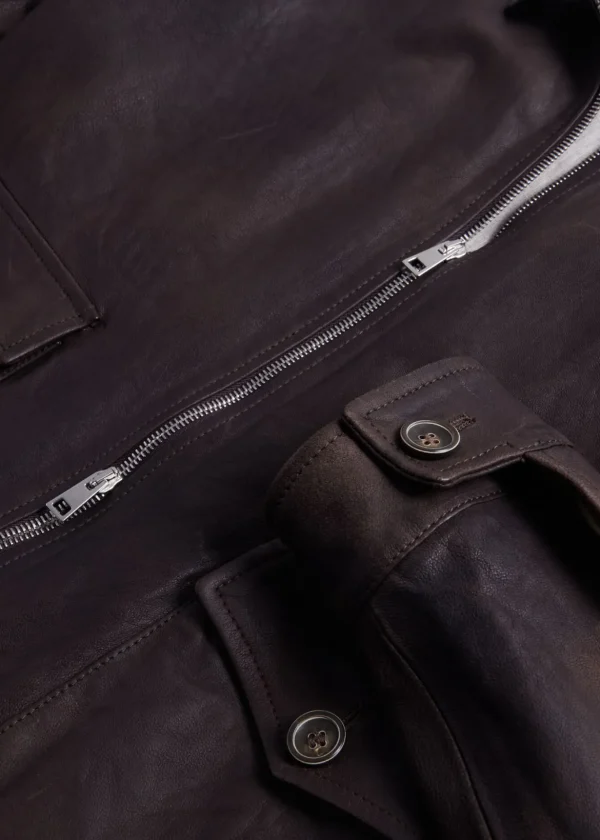 Leather Bomber Jacket