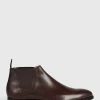 Leather Half Chelsea Boot