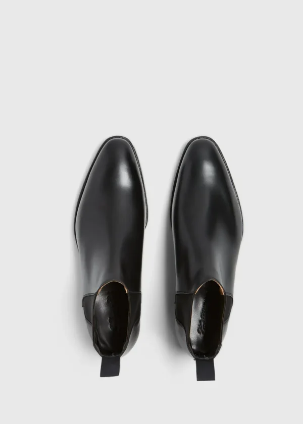 Leather Half Chelsea Boot