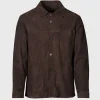 Leather Shirt Jacket