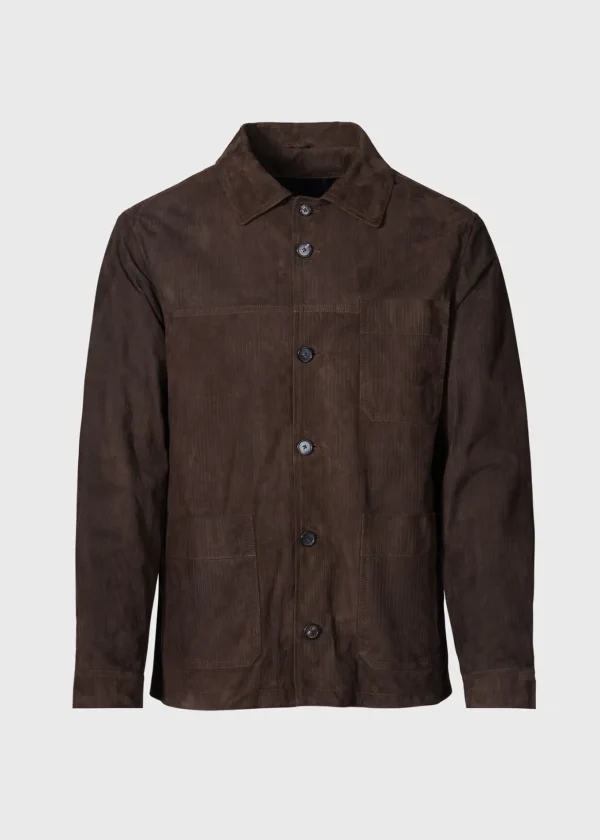 Leather Shirt Jacket