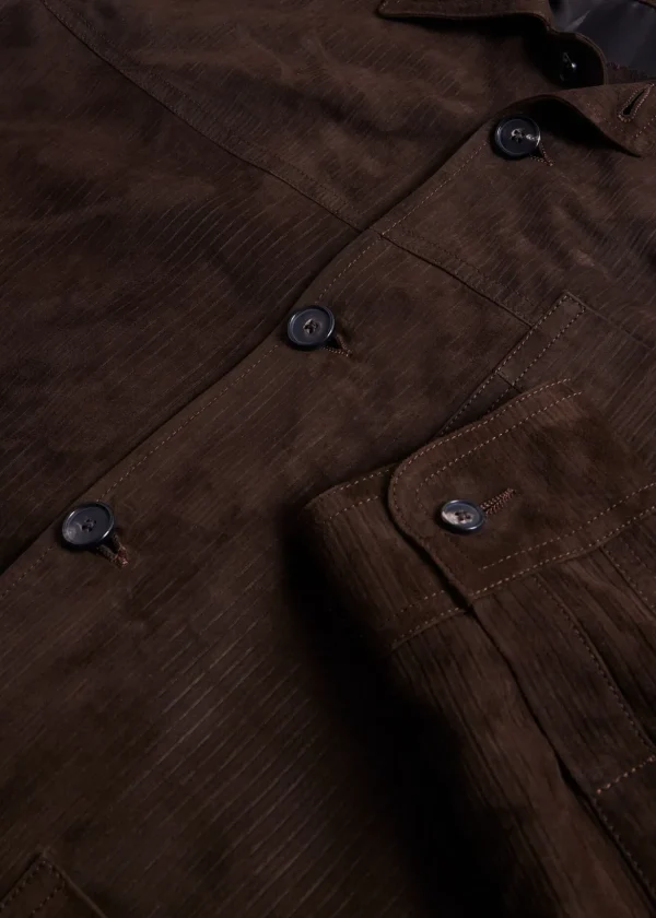 Leather Shirt Jacket