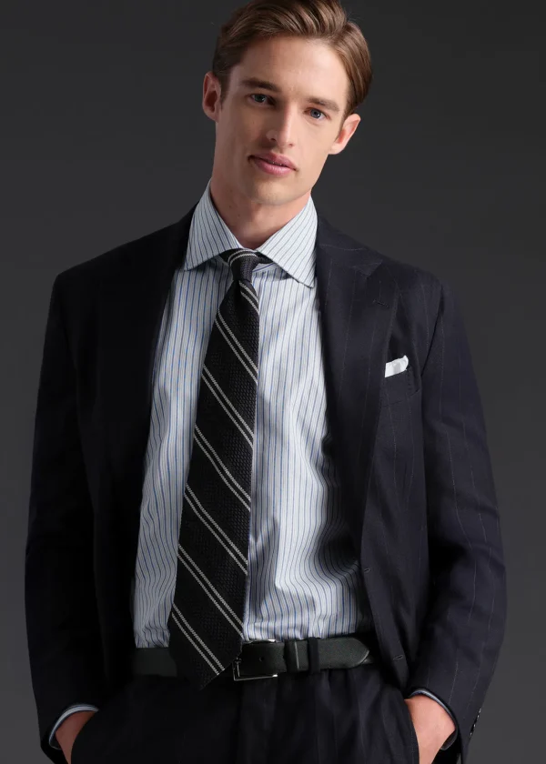 Light Blue Striped Dress Shirt