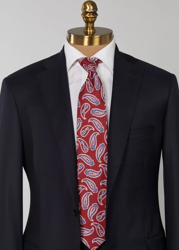 Linen & Silk Summer Paisley Tie
