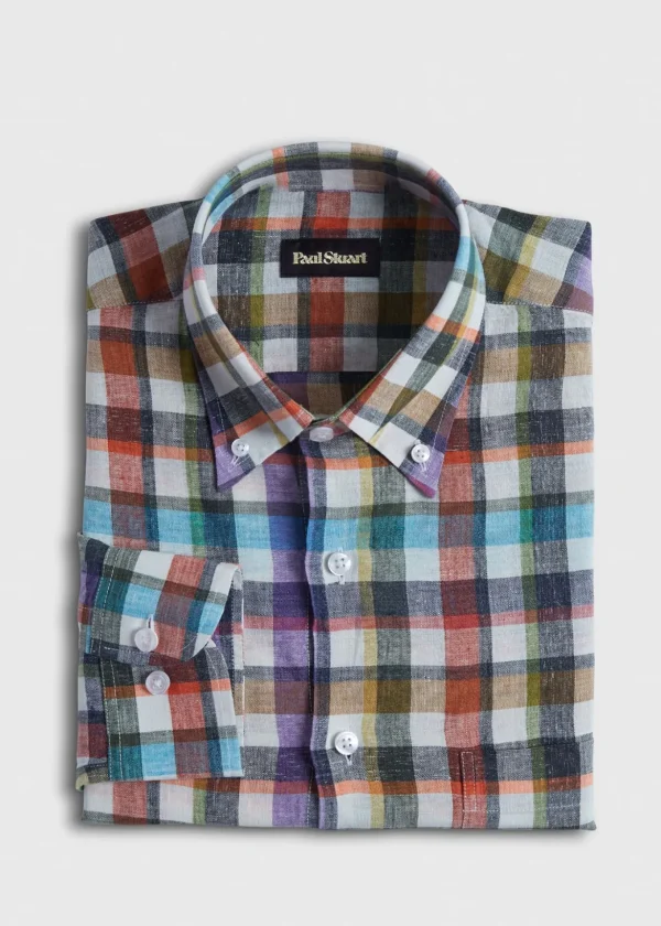 Linen Check Sport Shirt
