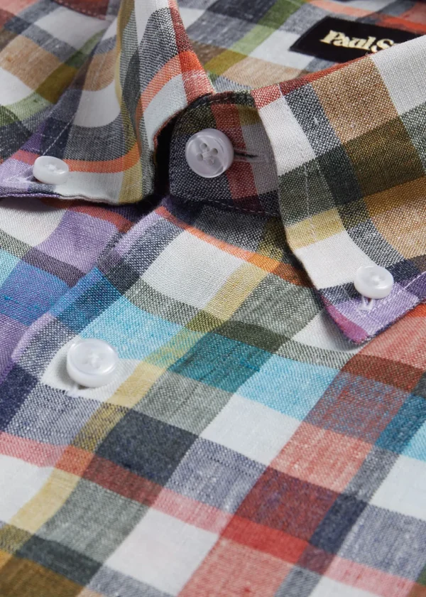 Linen Check Sport Shirt