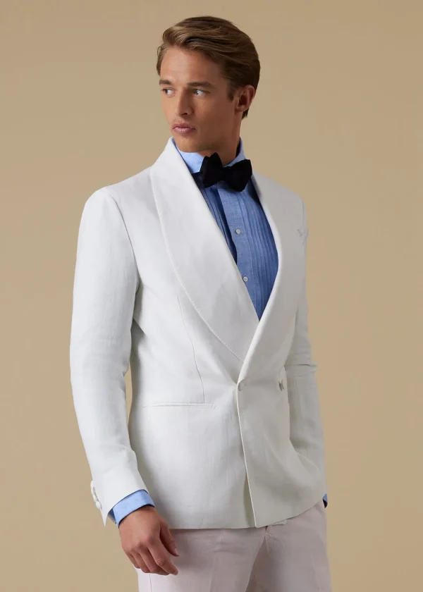 Linen Double Breasted Dinner Jacket