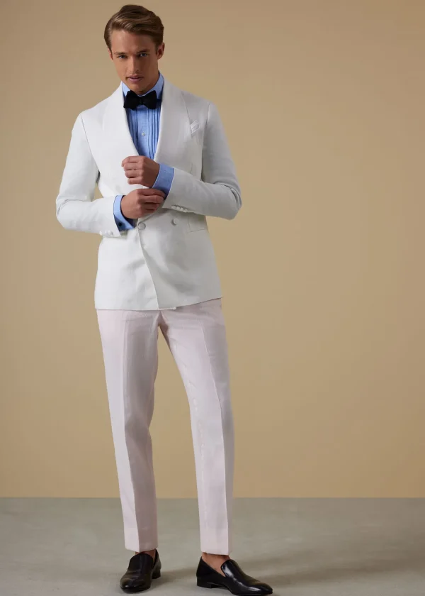 Linen Double Breasted Dinner Jacket
