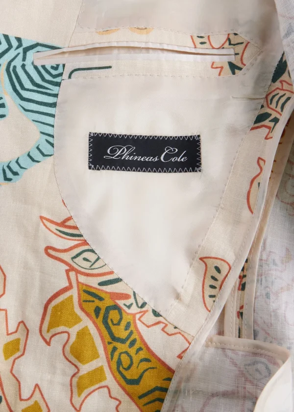 Linen Dragon & Tiger Jacket