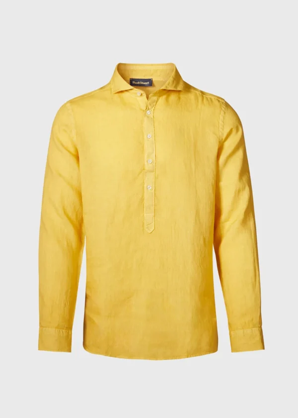 Linen Half Placket Sport Shirt