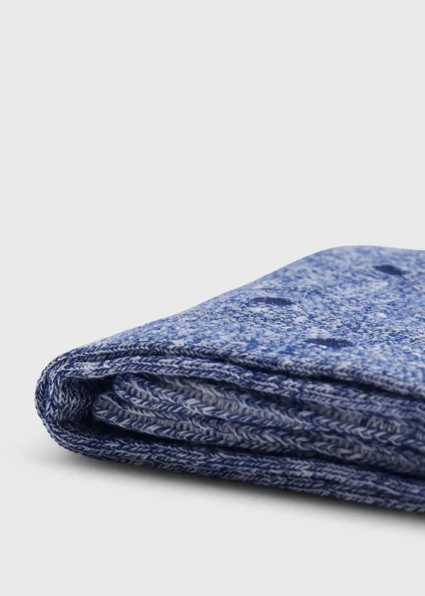 Linen Mélange Dotted Sock
