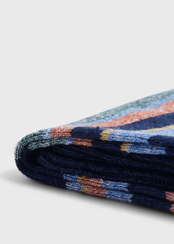 Linen Mélange Striped Sock