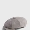 Linen Newsboy Hat