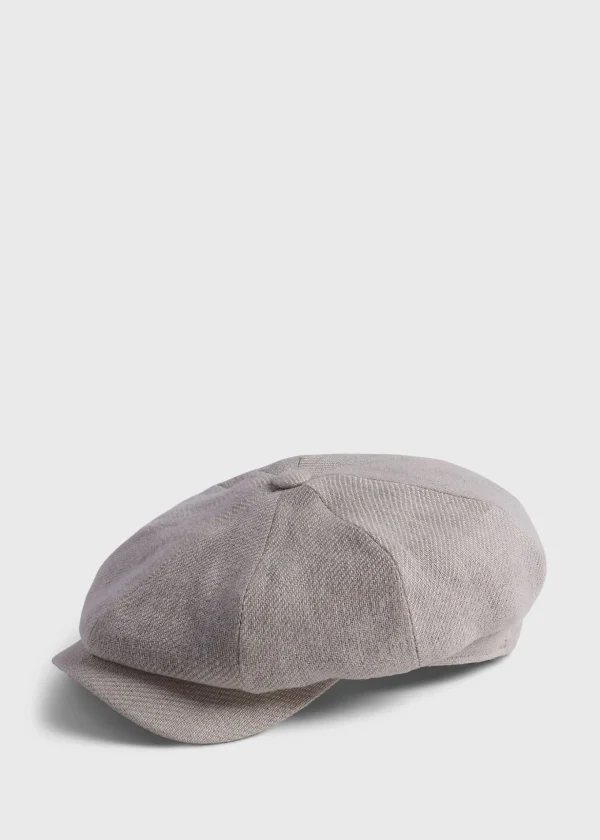 Linen Newsboy Hat